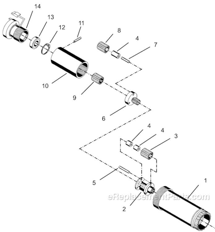 Page I Diagram and Parts List for 55RNL-3T-4  Cleco Ratchet