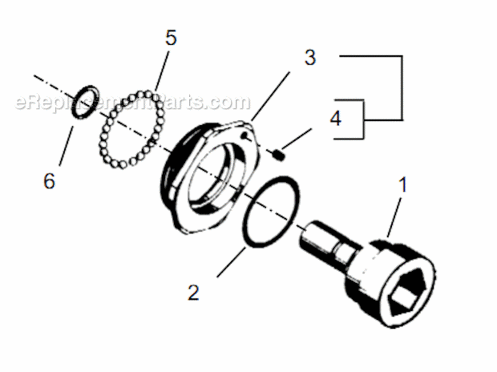 Page T Diagram and Parts List for 55RNL-7T-4  Cleco Ratchet