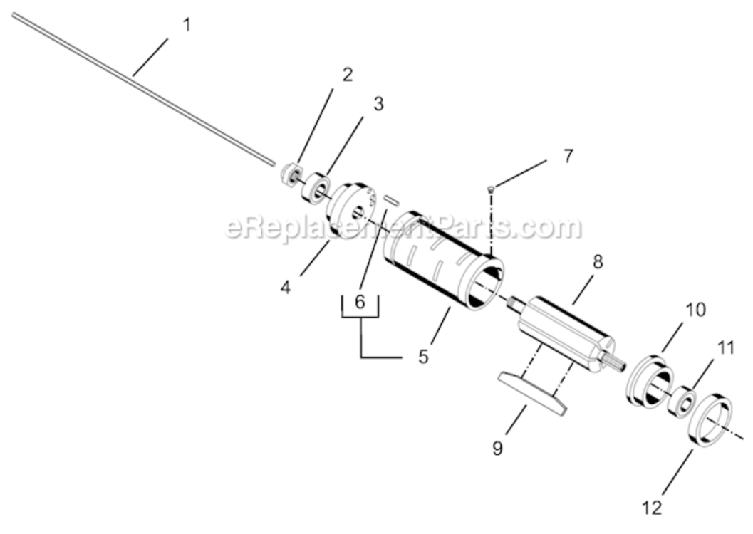 Page C Diagram and Parts List for 55RNL-7T-4  Cleco Ratchet