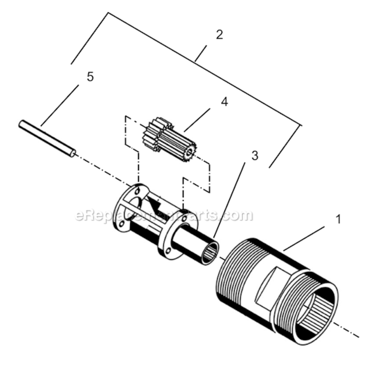 Page G Diagram and Parts List for 55RNL-7T-4  Cleco Ratchet