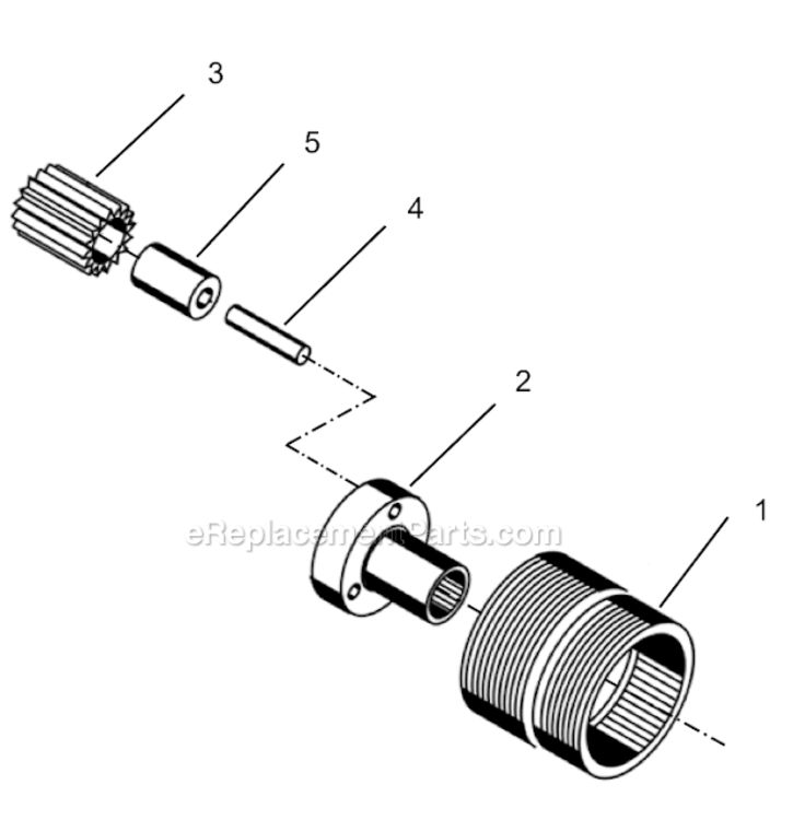 Page H Diagram and Parts List for 55RNL-7T-4  Cleco Ratchet