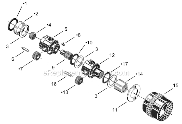 Page B Diagram and Parts List for 60R200M  Cleco Power Motor