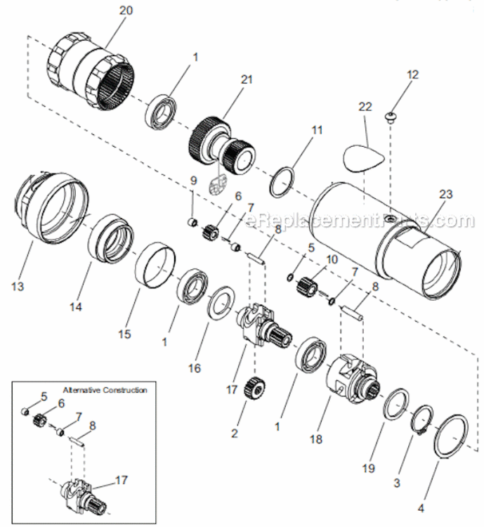 Page C Diagram and Parts List for 67EA1035AH8  Cleco Ratchet
