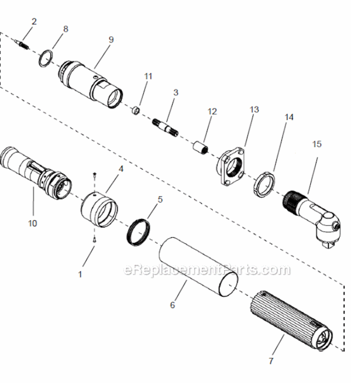 Page A Diagram and Parts List for 67EA210S461  Cleco Ratchet