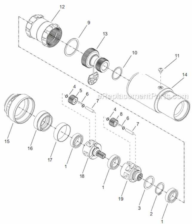 Page C Diagram and Parts List for 67EA235AL6  Cleco Ratchet