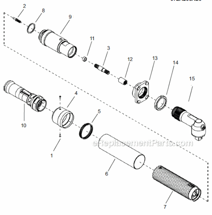 Page A Diagram and Parts List for 67EA255AL6  Cleco Ratchet