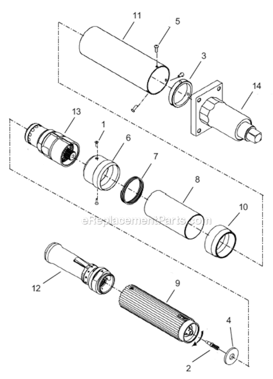 Page A Diagram and Parts List for 67ES285Z6  Cleco Ratchet