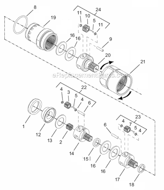 Page C Diagram and Parts List for 67ES385Z6  Cleco Ratchet