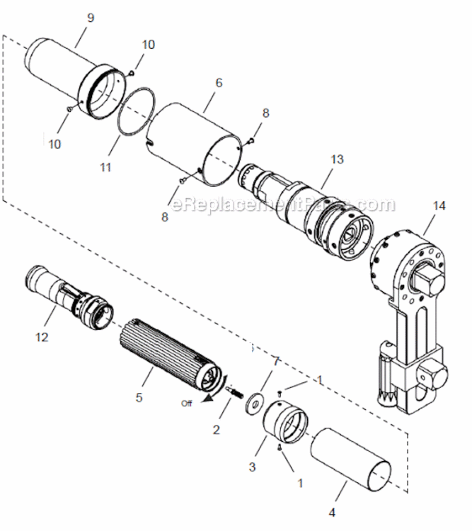 Page A Diagram and Parts List for 67ES4050D12  Cleco Ratchet