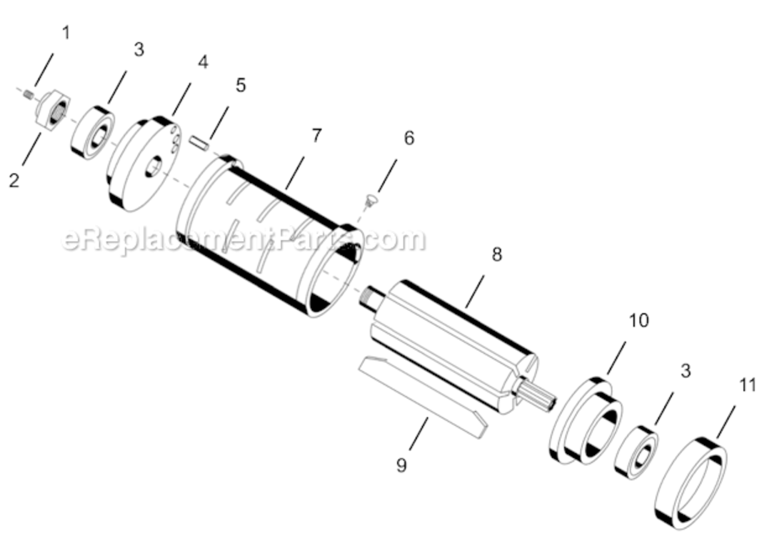 Page B Diagram and Parts List for 75NL-3V-4  Cleco Ratchet