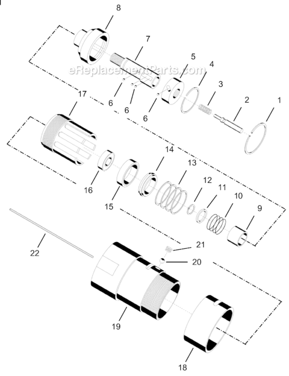 Page C Diagram and Parts List for 75NL-3V-4  Cleco Ratchet