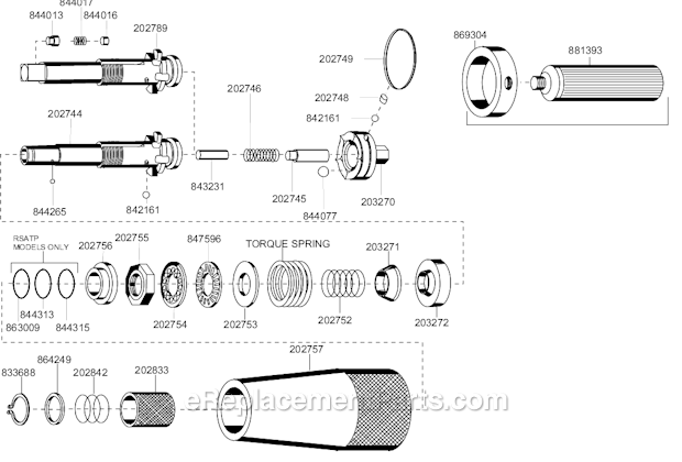 Page A Diagram and Parts List for 88RSA-5C-3  Cleco Electric Drill