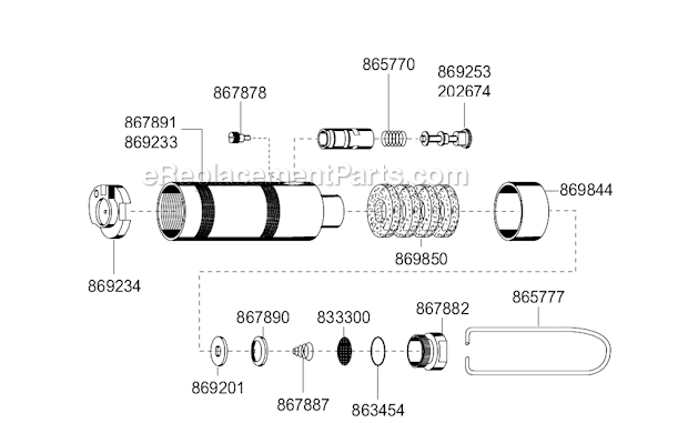 Page D Diagram and Parts List for 88RSA-5C-3  Cleco Electric Drill