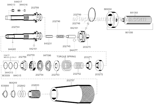 Page A Diagram and Parts List for 88RSA-7C-3  Cleco Electric Drill
