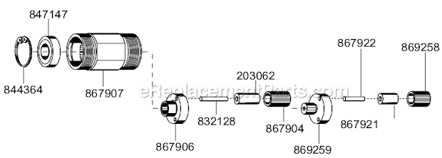 Page B Diagram and Parts List for 88RSA-7CQ  Cleco Electric Drill
