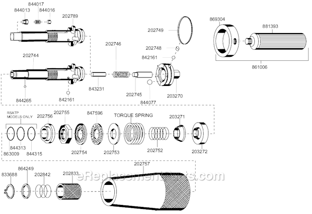 Page A Diagram and Parts List for 88RSAL-5C-3  Cleco Electric Drill