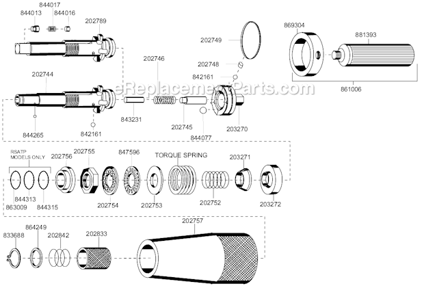 Page A Diagram and Parts List for 88RSAPT-5C-3  Cleco Electric Drill
