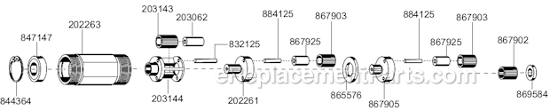 Page B Diagram and Parts List for 88RSATP-2C-3  Cleco Electric Drill