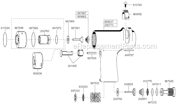 Page D Diagram and Parts List for 88RSATP-2C-3  Cleco Electric Drill