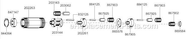 Page B Diagram and Parts List for 88RSATP-2CQ  Cleco Electric Drill