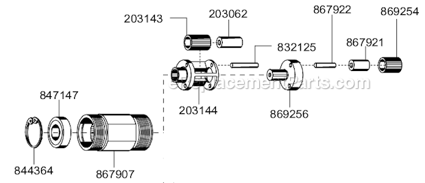 Page B Diagram and Parts List for 88RSATP-5C-3  Cleco Electric Drill