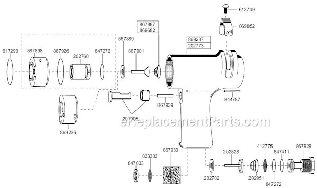 Page D Diagram and Parts List for 88RSATP-5C-3  Cleco Electric Drill