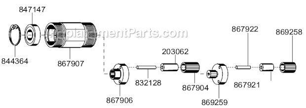 Page B Diagram and Parts List for 88RSATP-7C-3  Cleco Electric Drill