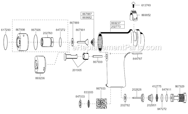 Page D Diagram and Parts List for 88RSATP-7C-3  Cleco Electric Drill