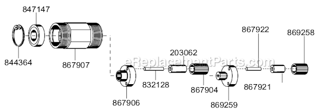 Page B Diagram and Parts List for 88RSATP-7CQ  Cleco Electric Drill