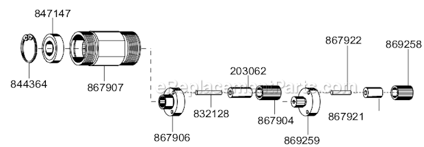 Page B Diagram and Parts List for 88SA-7CQ  Cleco Electric Drill