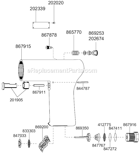 Page F Diagram and Parts List for 8RNO-7BQ  Cleco Electric Drill