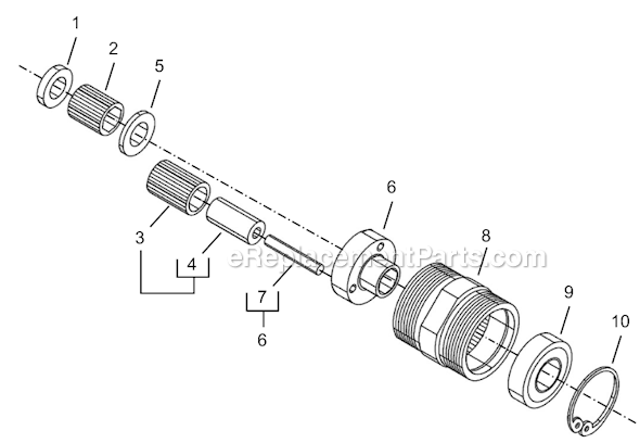 Page C Diagram and Parts List for 8RSA-20BQ  Cleco Electric Drill