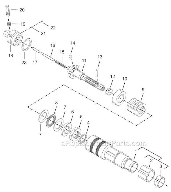 Page D Diagram and Parts List for 8RSA-20  Cleco Electric Drill