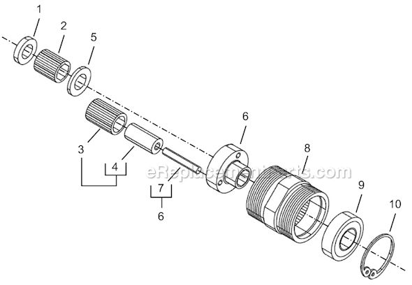 Page C Diagram and Parts List for 8RSA-30BQ  Cleco Electric Drill