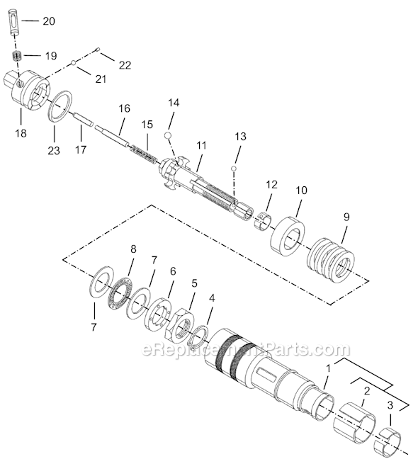 Page D Diagram and Parts List for 8RSA-40BQ  Cleco Electric Drill