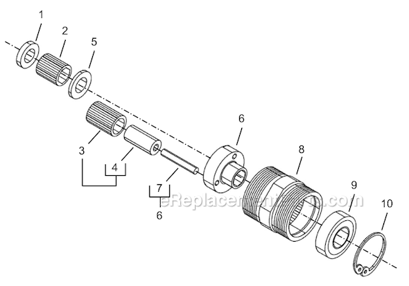 Page C Diagram and Parts List for 8RSA-40  Cleco Electric Drill