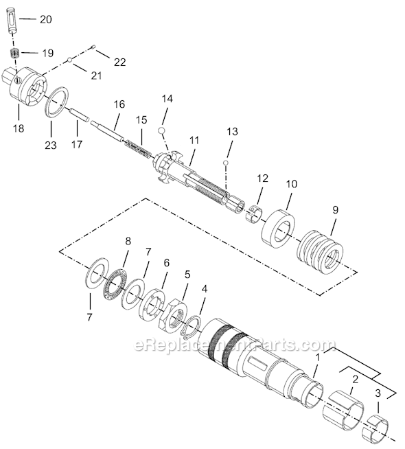 Page D Diagram and Parts List for 8RSA-40  Cleco Electric Drill