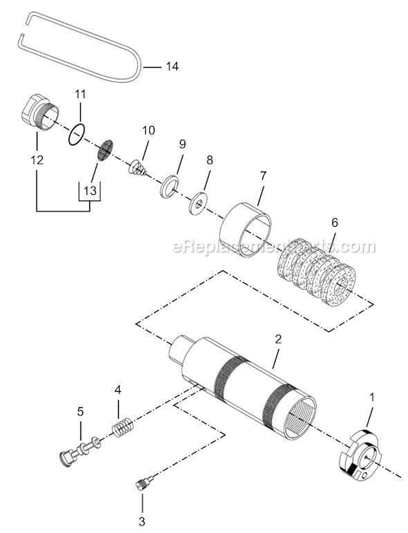 Page A Diagram and Parts List for 8RSA-5BQ  Cleco Electric Drill