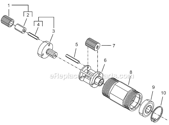 Page C Diagram and Parts List for 8RSA-5BQ  Cleco Electric Drill