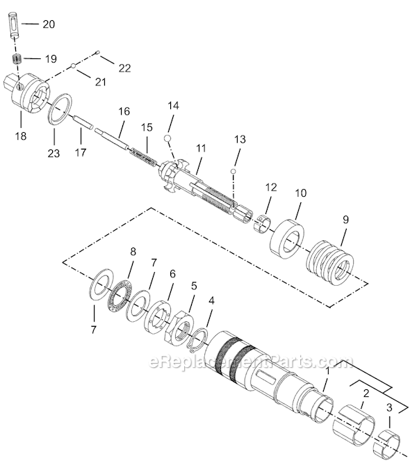 Page D Diagram and Parts List for 8RSA-5BQ  Cleco Electric Drill