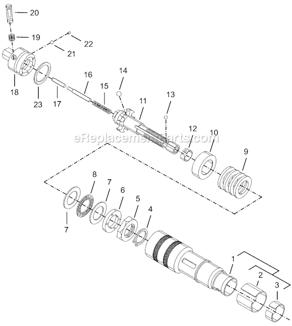 Page D Diagram and Parts List for 8RSAL-10BQ  Cleco Electric Drill