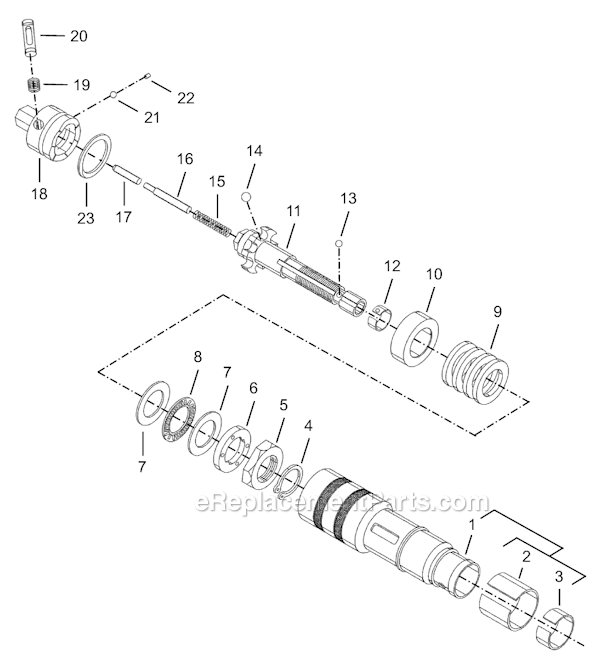 Page I Diagram and Parts List for 8RSAL-10BQ  Cleco Electric Drill