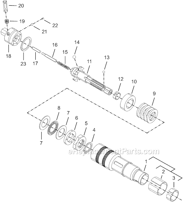 Page D Diagram and Parts List for 8RSAL-20BQ  Cleco Electric Drill