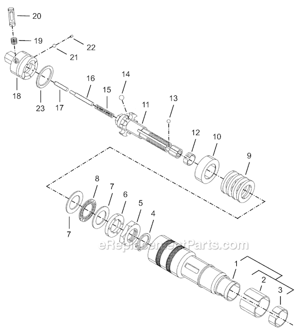 Page D Diagram and Parts List for 8RSAL-20  Cleco Electric Drill