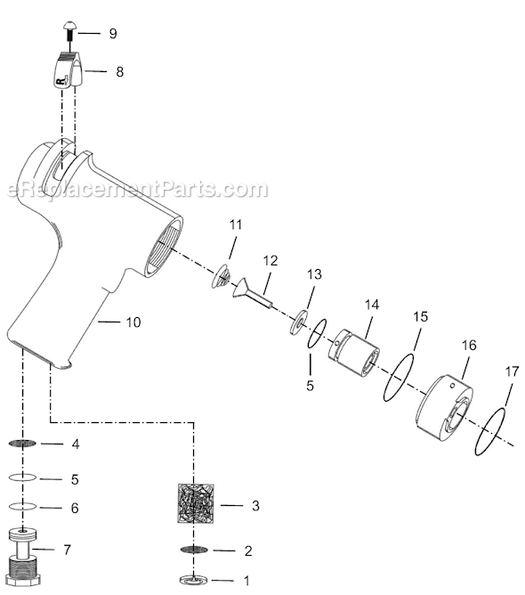Page A Diagram and Parts List for 8RSAP-7BQ  Cleco Electric Drill