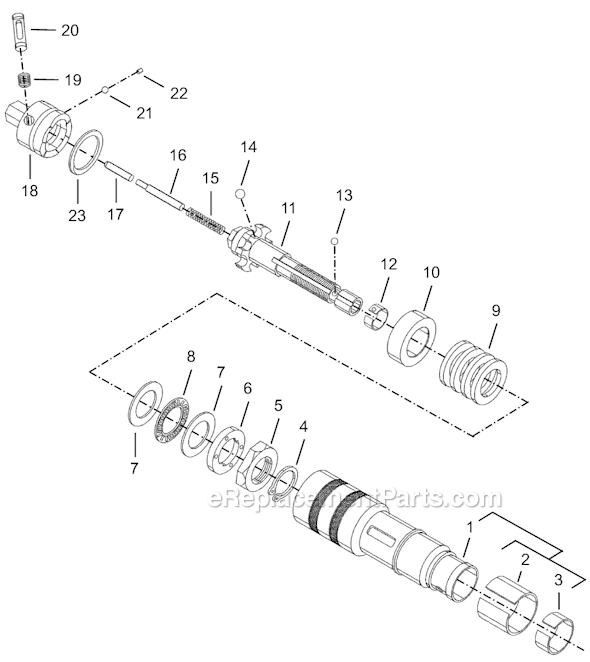 Page D Diagram and Parts List for 8RSAP-7BQ  Cleco Electric Drill