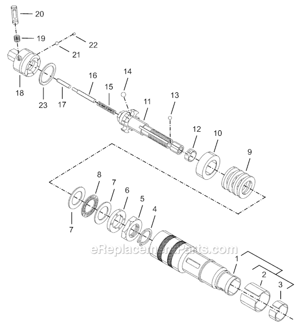 Page D Diagram and Parts List for 8RSAPT-10BQ  Cleco Electric Drill