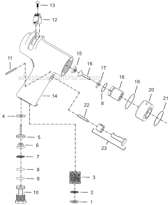 Page A Diagram and Parts List for 8RSAPT-20BQ  Cleco Electric Drill