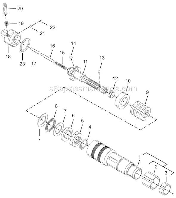 Page D Diagram and Parts List for 8RSAPT-20BQ  Cleco Electric Drill