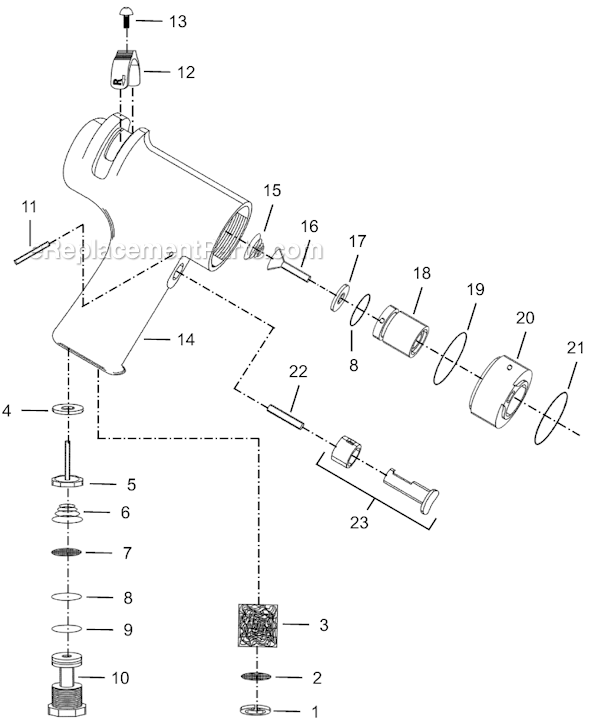 Page A Diagram and Parts List for 8RSAPT-40BQ  Cleco Electric Drill